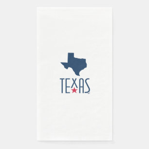 Symbole von Texas, Texas, navyblau Serviette