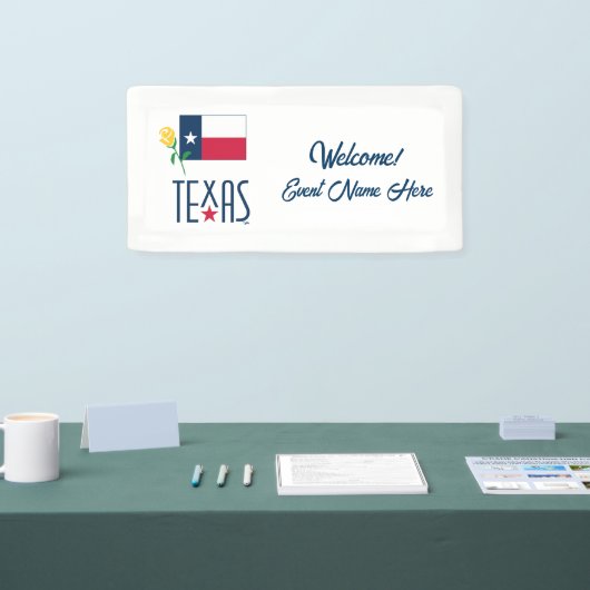 Symbole von Texas, Texas und Gelb Rose Banner (Messe)