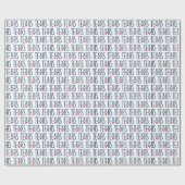 Symbole von Texas, Texas und Star Navy Geschenkpapier (Flach)