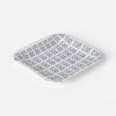 Symbole von Texas, Texas und Star Navy Pappteller (Gewinkelt)