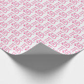 Symbole von Texas, Texas und Star Pink Geschenkpapier (Ecke)