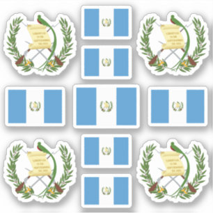 Symbole/Wappen und Flaggen des guatemaltekischen S Aufkleber