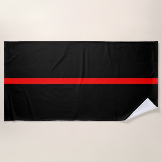 Symbolic Thin Red Line graphic Strandtuch (Vorderseite)
