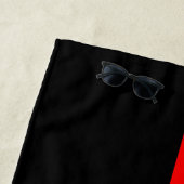 Symbolic Thin Red Line graphic Strandtuch (Beispiel)