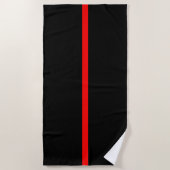 Symbolic Thin Red Line graphic Strandtuch (Vorderseite)