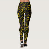 Symbolik Gelb und Schwarz Leggings (Rückseite)