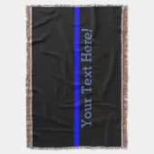 Symbolische dünne Blue Line personifizieren dieses Decke (Vorderseite Vertikal)