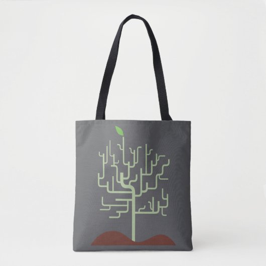 Symbolische Metamorphose Wachstumsdesign Tasche (Vorderseite)
