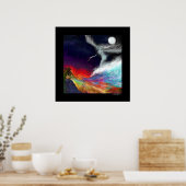 Symbolische Ströme - Farben der Fantasie: Große Poster (Küche)