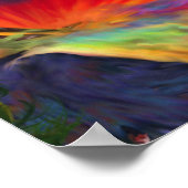 Symbolische Ströme - Farben der Fantasie Poster (Ecke)