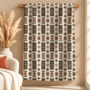 Symbolische Terrakotta-Afrika-Fließdecke-Design Fleecedecke
