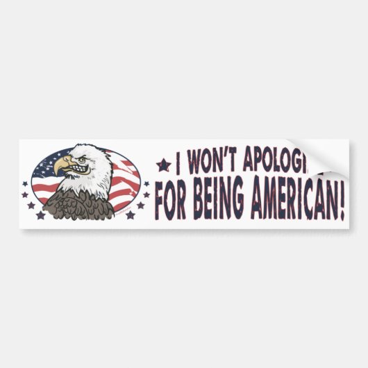 Symbolischer Amerikaner Eagle Autoaufkleber (Vorne)