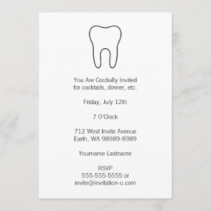 Symbolischer Zahn Einladung