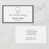 Symbolischer Zahn Visitenkarte (Vorne/Hinten)