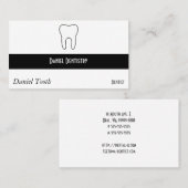 Symbolischer Zahn Visitenkarte (Vorne/Hinten)