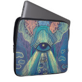symbolisches Auge Laptopschutzhülle (Vorne Rechts)