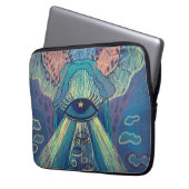 symbolisches Auge Laptopschutzhülle (Vorderseite Links)