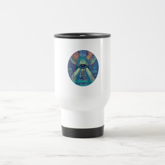 symbolisches Auge Reisebecher (Mittel)