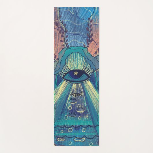symbolisches Auge Yogamatte (Vorderseite)
