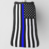 Symbolisches Design der Thin Blue Line US-Flagge Golf Headcover (Rotieren 90)