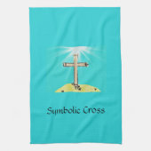 Symbolisches Kreuz Geschirrtuch (Vertikal)