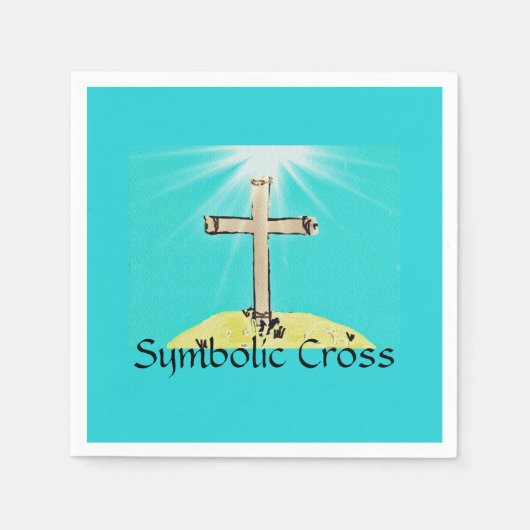 Symbolisches Kreuz Serviette (Vorderseite)