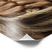 Symbolisches Kunstportrait der Frau mit BoundHand Fotodruck (Ecke)