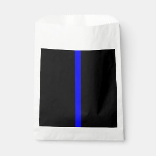 Symbolisches Memorial zu Thin Blue Line auf einer Geschenktütchen