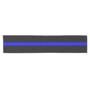 Symbolisches Memorial zu Thin Blue Line Kurzer Tischläufer