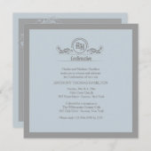 Symbolisches Monogramm-religiöse Einladung (Vorne/Hinten)