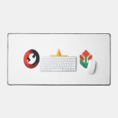 Symbolisches Set Schreibtischunterlage (Tastatur & Maus)