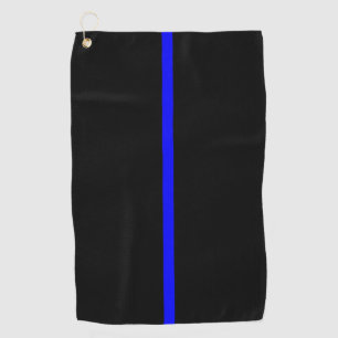 Symbolisches Thin Blue Line Grafikdekor auf einer Golfhandtuch