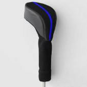 Symbolisches Thin Blue Line-Grafikdesign Golf Headcover (angewinkelt)