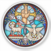 Symbolismus des Heiligen Dreifaltigkeit römisch-ka Aufkleber (Vorderseite)