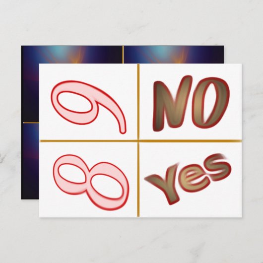 Symbolkarten zur Verbesserung und Klärung von Taro Postkarte (Vorne/Hinten)