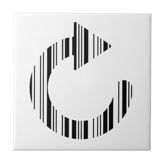 SYMBOLLEISTE BARCODE neu laden Computer-Barcode-Mu Fliese (Vorderseite)