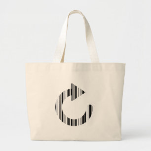 SYMBOLLEISTE NEU LADEN Computer-Barcode-Muster Jumbo Stoffbeutel
