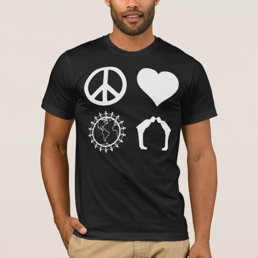 Symbologie von PLUR (dunkles Shirt) T-Shirt (Vorderseite)