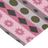 SYMBOLS rosa Großdruck Tischdecke (Schrägansicht)