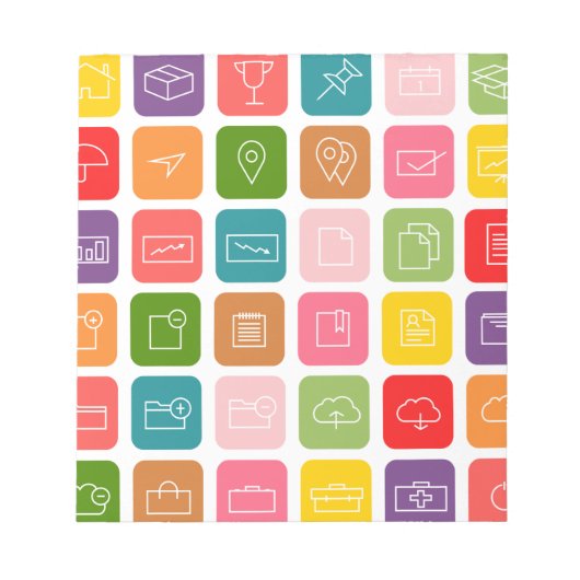 Symbolvektor Notizblock (Vorderseite)