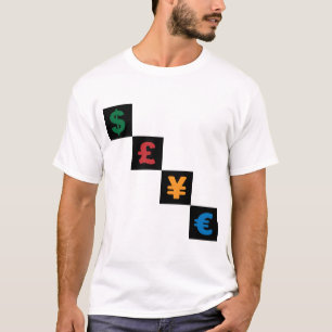 Symbolwährung - Dollarpfund-Yen-Euro T-Shirt