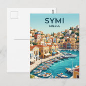 Syme Griechenland Postkarte (Vorne/Hinten)