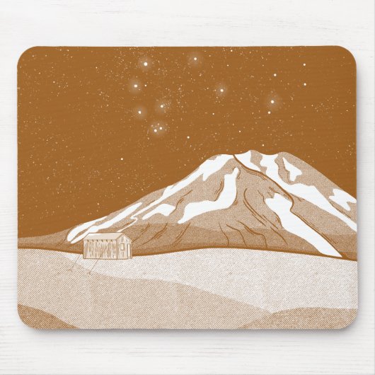 Syme Hut Mount Taranaki Mousepad (Vorne)