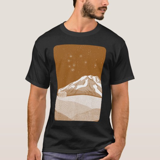 Syme Hut Mount Taranaki T-Shirt (Vorderseite)