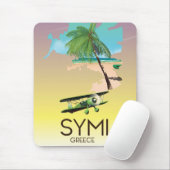 Symi Greece Reiseplakat Mousepad (Mit Mouse)