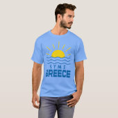 Symi Greece Sunshine and Sea Men's Blue T-Shirt (Vorne ganz)