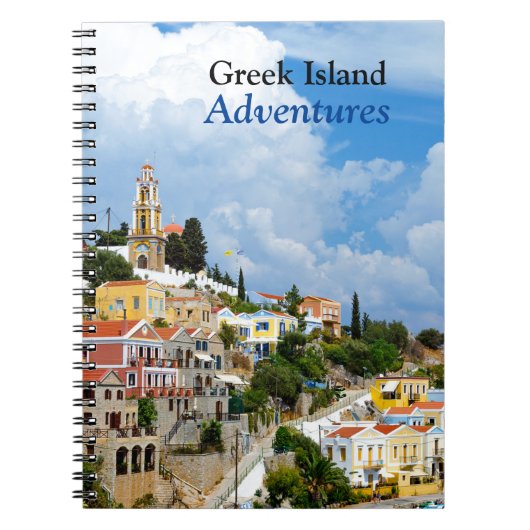 Symi Greek Island Adventures-Notebook Notizblock (Vorderseite)