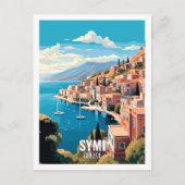 Symi Griechenland Berühmte Sehenswürdigkeiten Postkarte (Vorderseite)