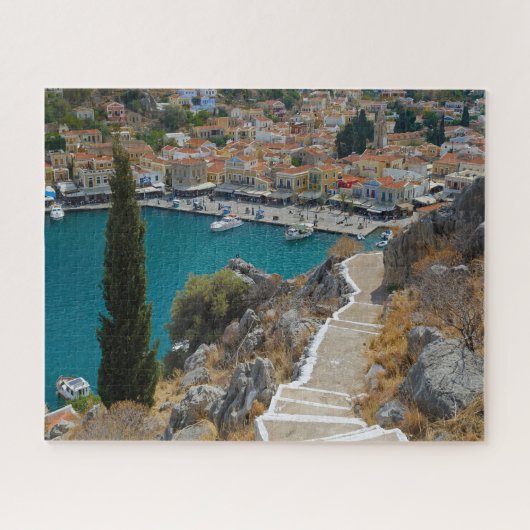 Symi Griechische Insel Puzzle (Horizontal)