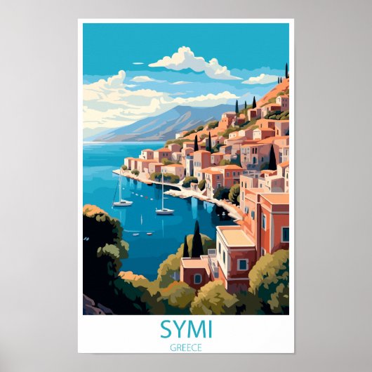 Symi Island in Griechenland Geschenke Poster (Vorne)